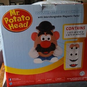 Mr. Potato Head Sculpted Ceramic Cookie Jar - NIB